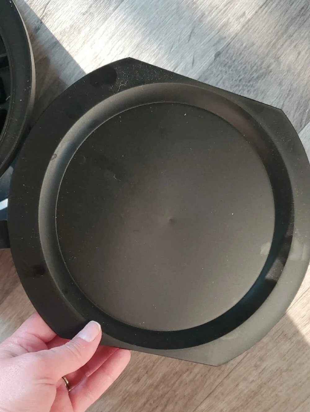 Farberware Black and Silver Round Waffle Maker